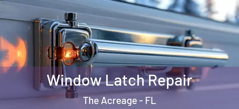  Window Latch Repair The Acreage - FL